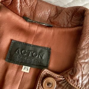 Rich and luxurious looking Acton Leather car coat